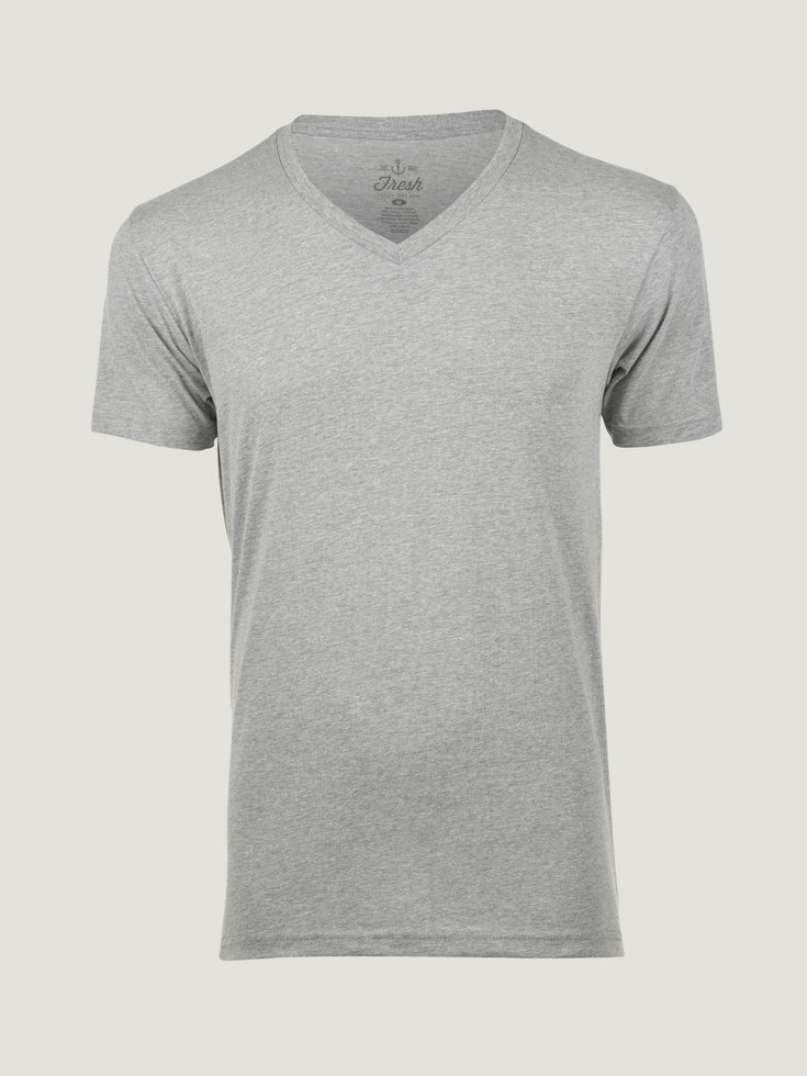 Heather Grey V-Neck