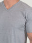 Heather Grey V-Neck