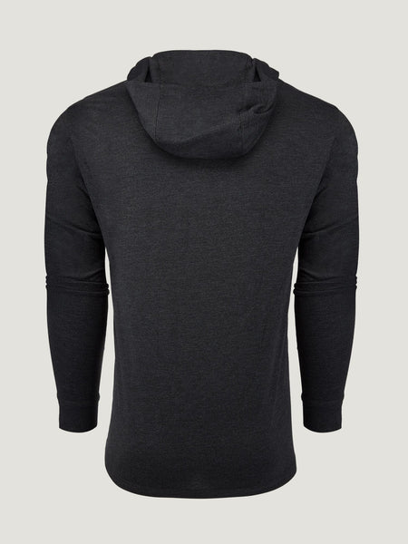 Vintage Black Loma Hooded Long Sleeve