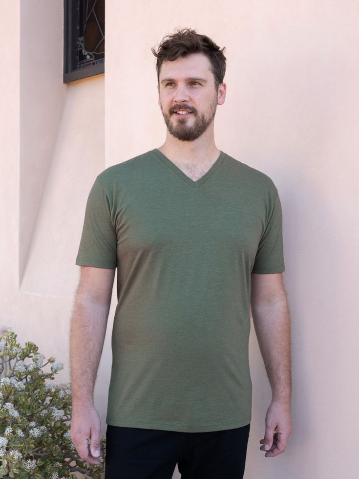 Military Tall V-Neck