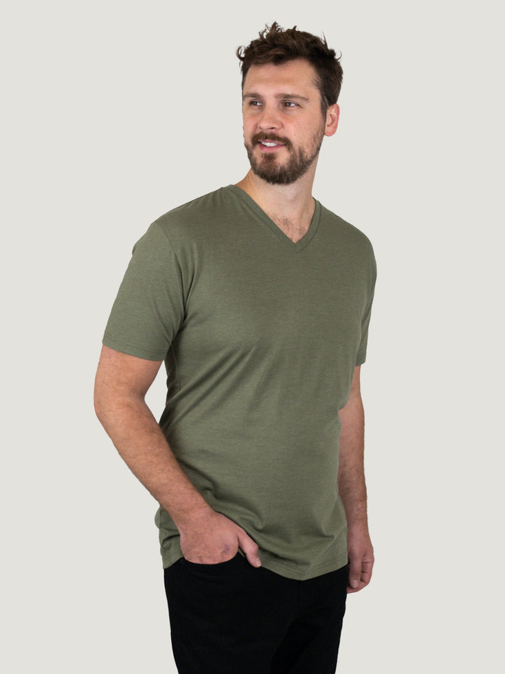 Military Tall V-Neck