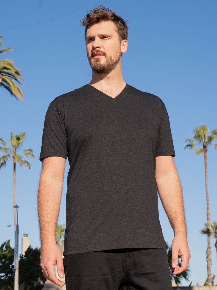 Charcoal Tall V-Neck