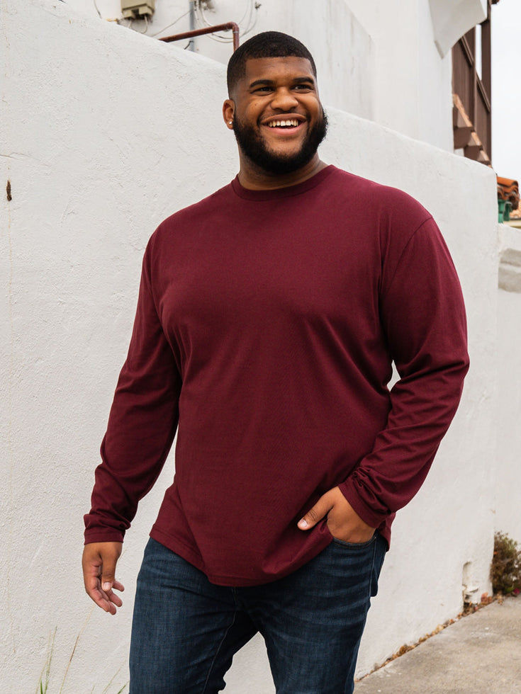 Garnet Long Sleeve Crew Neck