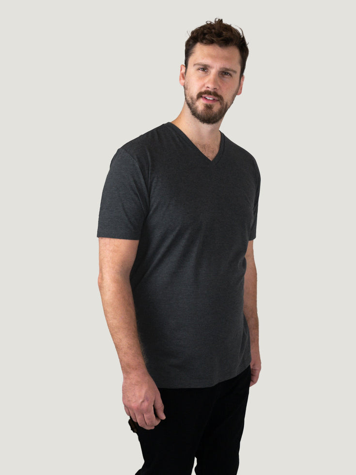 Charcoal Tall V-Neck